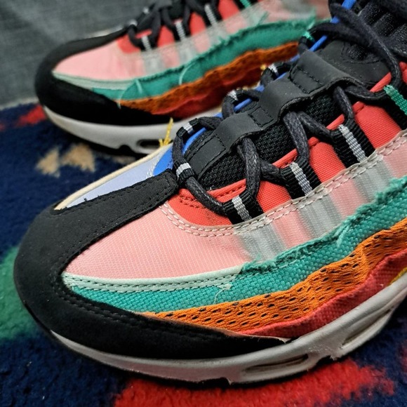 %Nike Air Max 95 Black History Month 2019 Men size 9 CT7435-901 A4 main image 9